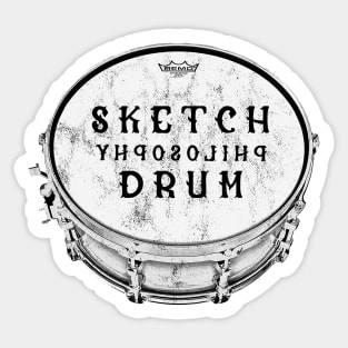 Sketch Philosophy Drum | Grunge Effect Sticker